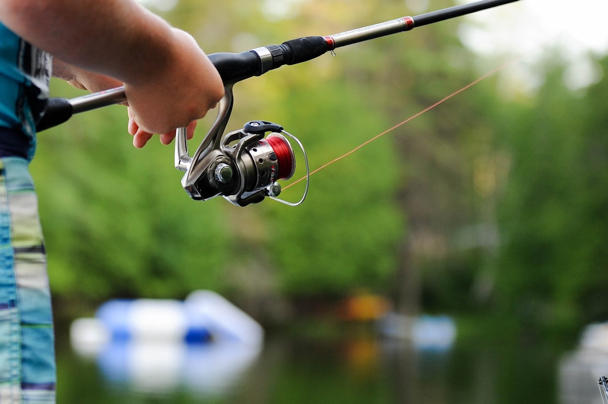 Spinning reel set up for finesse fishing